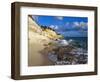 Cliffs at Cupecoy Beach, St. Martin, Caribbean-Greg Johnston-Framed Photographic Print