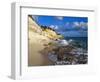 Cliffs at Cupecoy Beach, St. Martin, Caribbean-Greg Johnston-Framed Photographic Print