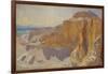 Cliffs at Deir el Bahri, Egypt, 1890-91-John Singer Sargent-Framed Giclee Print