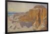 Cliffs at Deir el Bahri, Egypt, 1890-91-John Singer Sargent-Framed Giclee Print