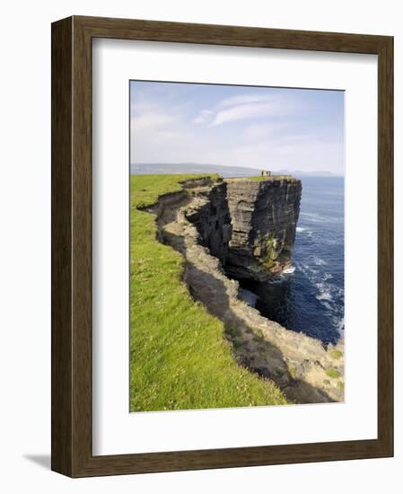 Cliffs at Downpatrick Head, Near Ballycastle, County Mayo, Connacht, Republic of Ireland (Eire)-Gary Cook-Framed Photographic Print