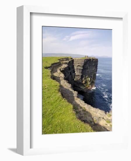 Cliffs at Downpatrick Head, Near Ballycastle, County Mayo, Connacht, Republic of Ireland (Eire)-Gary Cook-Framed Photographic Print