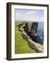 Cliffs at Downpatrick Head, Near Ballycastle, County Mayo, Connacht, Republic of Ireland (Eire)-Gary Cook-Framed Photographic Print