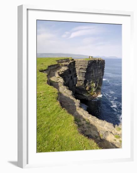 Cliffs at Downpatrick Head, Near Ballycastle, County Mayo, Connacht, Republic of Ireland (Eire)-Gary Cook-Framed Photographic Print