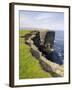 Cliffs at Downpatrick Head, Near Ballycastle, County Mayo, Connacht, Republic of Ireland (Eire)-Gary Cook-Framed Photographic Print