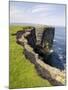 Cliffs at Downpatrick Head, Near Ballycastle, County Mayo, Connacht, Republic of Ireland (Eire)-Gary Cook-Mounted Photographic Print