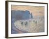 Cliffs at Ètretat, 1885-1886-Claude Monet-Framed Giclee Print