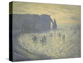 Cliffs at Etretat-Claude Monet-Stretched Canvas