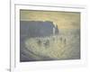 Cliffs at Etretat-Claude Monet-Framed Giclee Print