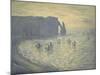 Cliffs at Etretat-Claude Monet-Mounted Giclee Print