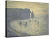 Cliffs at Etretat-Claude Monet-Stretched Canvas