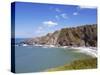 Cliffs at Hartland Quay, Devon, England, United Kingdom, Europe-Jeremy Lightfoot-Stretched Canvas