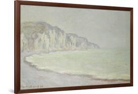 Cliffs at Pourville, 1896-Claude Monet-Framed Giclee Print