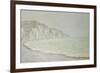 Cliffs at Pourville, 1896-Claude Monet-Framed Giclee Print