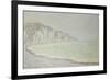 Cliffs at Pourville, 1896-Claude Monet-Framed Giclee Print