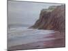 Cliffs at Shaldon S/Devon,  pastel-Margo Starkey-Mounted Giclee Print