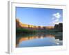 Cliffs at Sunrise Along Green River at Mineral Bottom, Utah, USA-Scott T. Smith-Framed Photographic Print