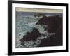 Cliffs at the Cote Sauvage of Belle-Ile, 1886-Claude Monet-Framed Giclee Print