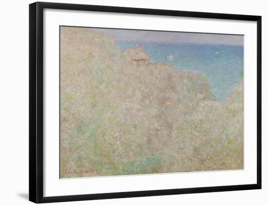 Cliffs at Varengeville, 1897-Claude Monet-Framed Premium Giclee Print