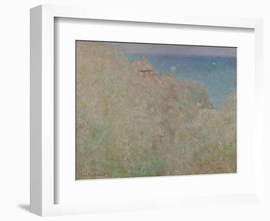 Cliffs at Varengeville, 1897-Claude Monet-Framed Giclee Print