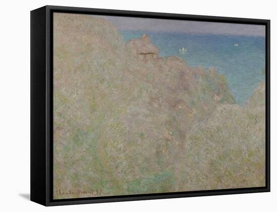Cliffs at Varengeville, 1897-Claude Monet-Framed Stretched Canvas