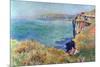 Cliffs at Varengeville-Claude Monet-Mounted Premium Giclee Print