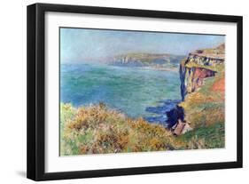 Cliffs at Varengeville-Claude Monet-Framed Art Print