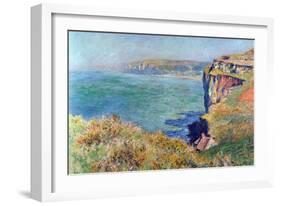 Cliffs at Varengeville-Claude Monet-Framed Art Print