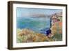 Cliffs At Varengeville-Claude Monet-Framed Art Print