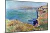 Cliffs At Varengeville-Claude Monet-Mounted Art Print