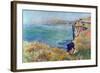 Cliffs At Varengeville-Claude Monet-Framed Art Print