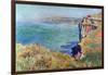 Cliffs At Varengeville-Claude Monet-Framed Art Print