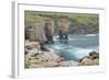 Cliffs at Yesnaby and Offshore Stack Yesnaby Castle-null-Framed Photographic Print