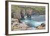 Cliffs at Yesnaby and Offshore Stack Yesnaby Castle-null-Framed Photographic Print