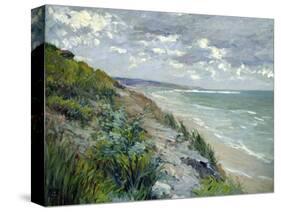 Cliffs by the Sea at Trouville-Gustave Caillebotte-Stretched Canvas