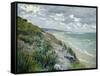 Cliffs by the Sea at Trouville-Gustave Caillebotte-Framed Stretched Canvas