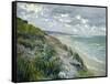 Cliffs by the Sea at Trouville-Gustave Caillebotte-Framed Stretched Canvas