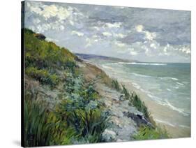 Cliffs by the Sea at Trouville-Gustave Caillebotte-Stretched Canvas