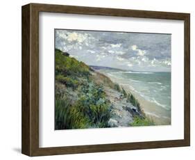 Cliffs by the Sea at Trouville-Gustave Caillebotte-Framed Premium Giclee Print