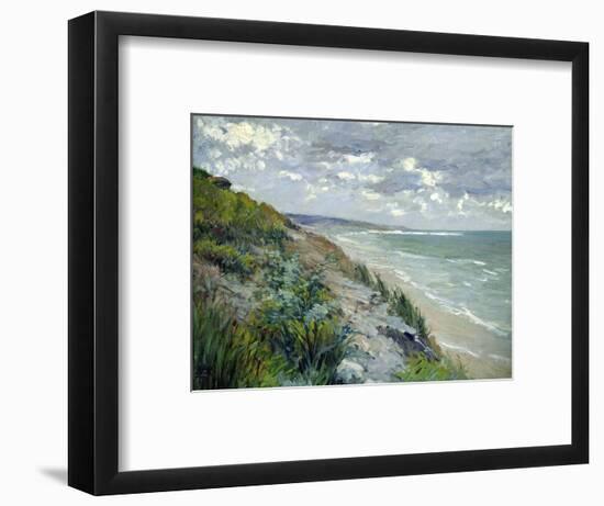 Cliffs by the Sea at Trouville-Gustave Caillebotte-Framed Premium Giclee Print