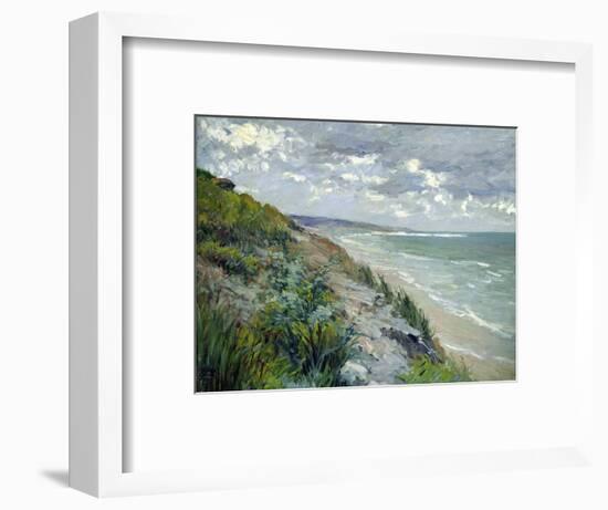 Cliffs by the Sea at Trouville-Gustave Caillebotte-Framed Premium Giclee Print