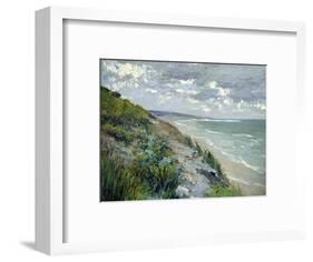 Cliffs by the Sea at Trouville-Gustave Caillebotte-Framed Premium Giclee Print