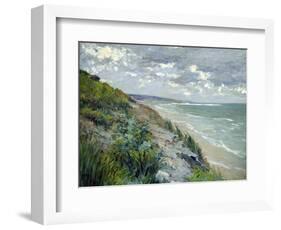 Cliffs by the Sea at Trouville-Gustave Caillebotte-Framed Premium Giclee Print