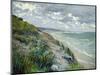 Cliffs by the Sea at Trouville-Gustave Caillebotte-Mounted Premium Giclee Print