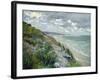 Cliffs by the Sea at Trouville-Gustave Caillebotte-Framed Premium Giclee Print