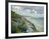 Cliffs by the Sea at Trouville-Gustave Caillebotte-Framed Premium Giclee Print