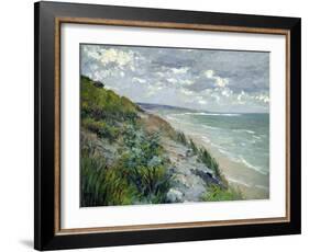 Cliffs by the Sea at Trouville-Gustave Caillebotte-Framed Giclee Print