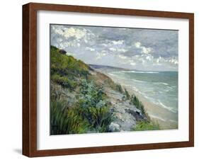 Cliffs by the Sea at Trouville-Gustave Caillebotte-Framed Giclee Print