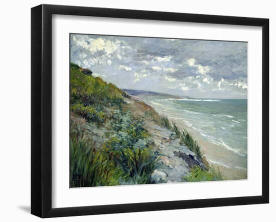 Cliffs by the Sea at Trouville-Gustave Caillebotte-Framed Giclee Print