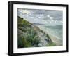 Cliffs by the Sea at Trouville-Gustave Caillebotte-Framed Giclee Print